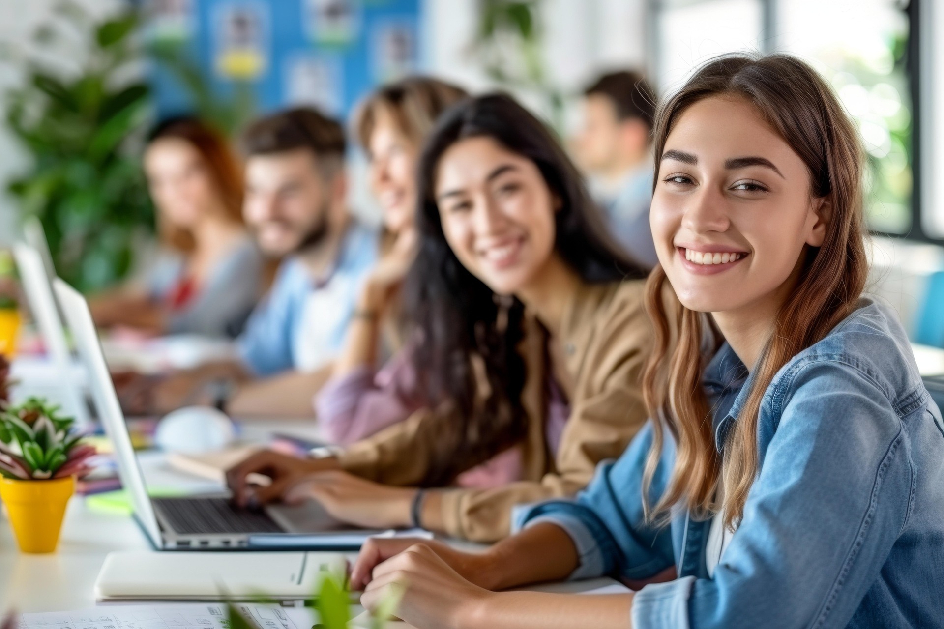 Young learners in a classroom setting
